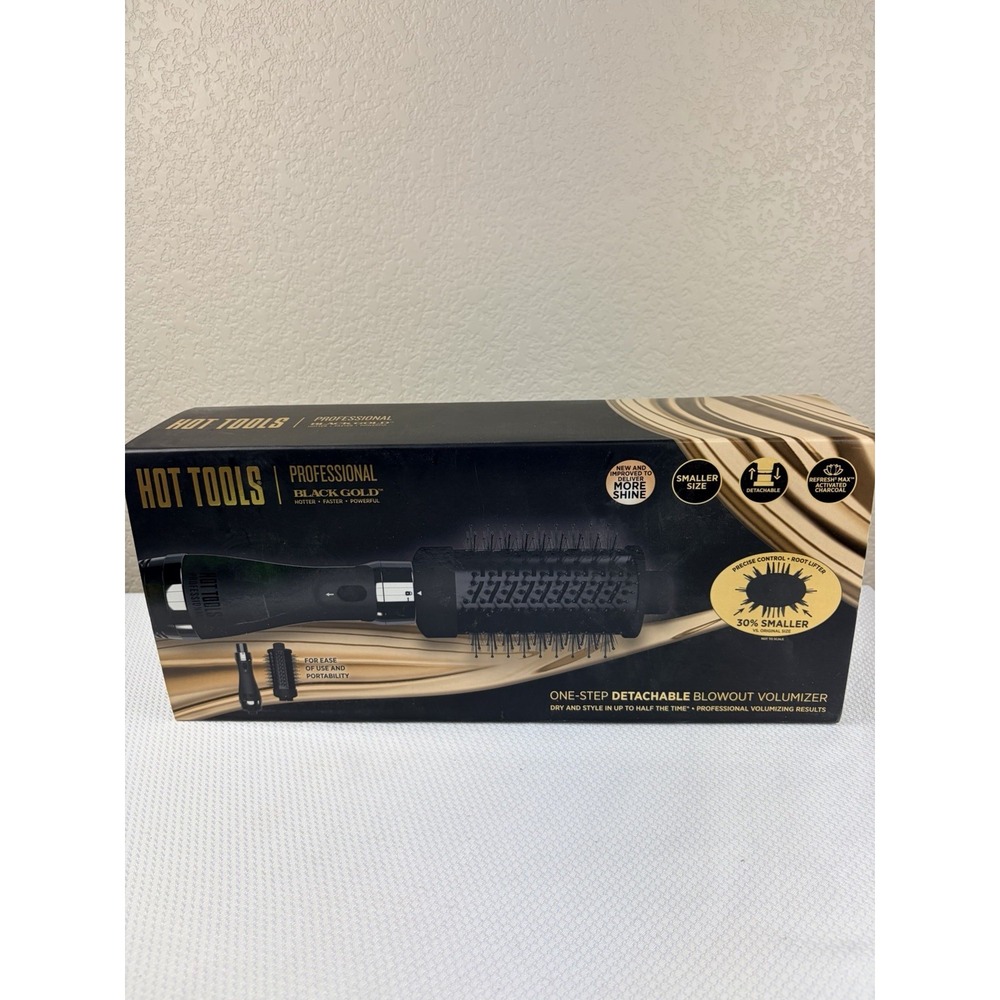 NIB HOT TOOLS Professional Black Gold Detachable One-Step Blowout Volumizer